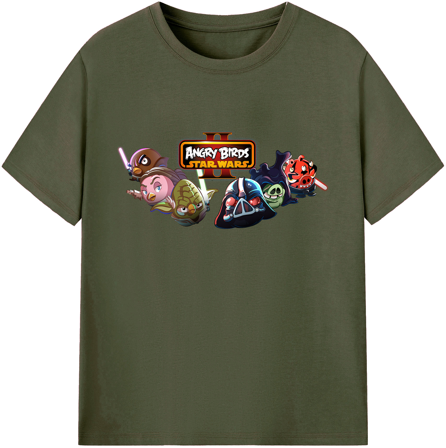 （画像用） Angry Birds アングリーバード 綿100％ メンズ半袖Tシャツ｜肌触りやわらか＆通気性